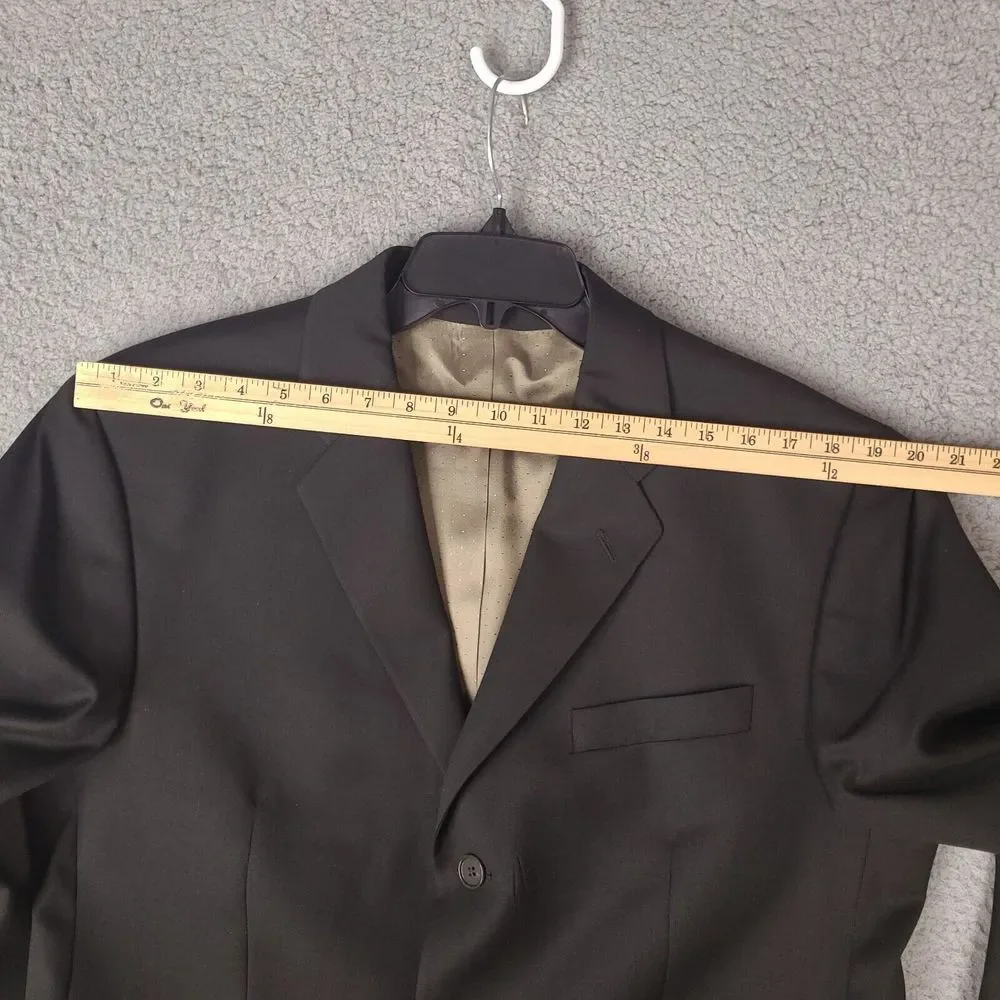 Calvin Klein Blazer Mens 42R Green Olive Wool Laine Cashmere‎ Sport Coat Jacket